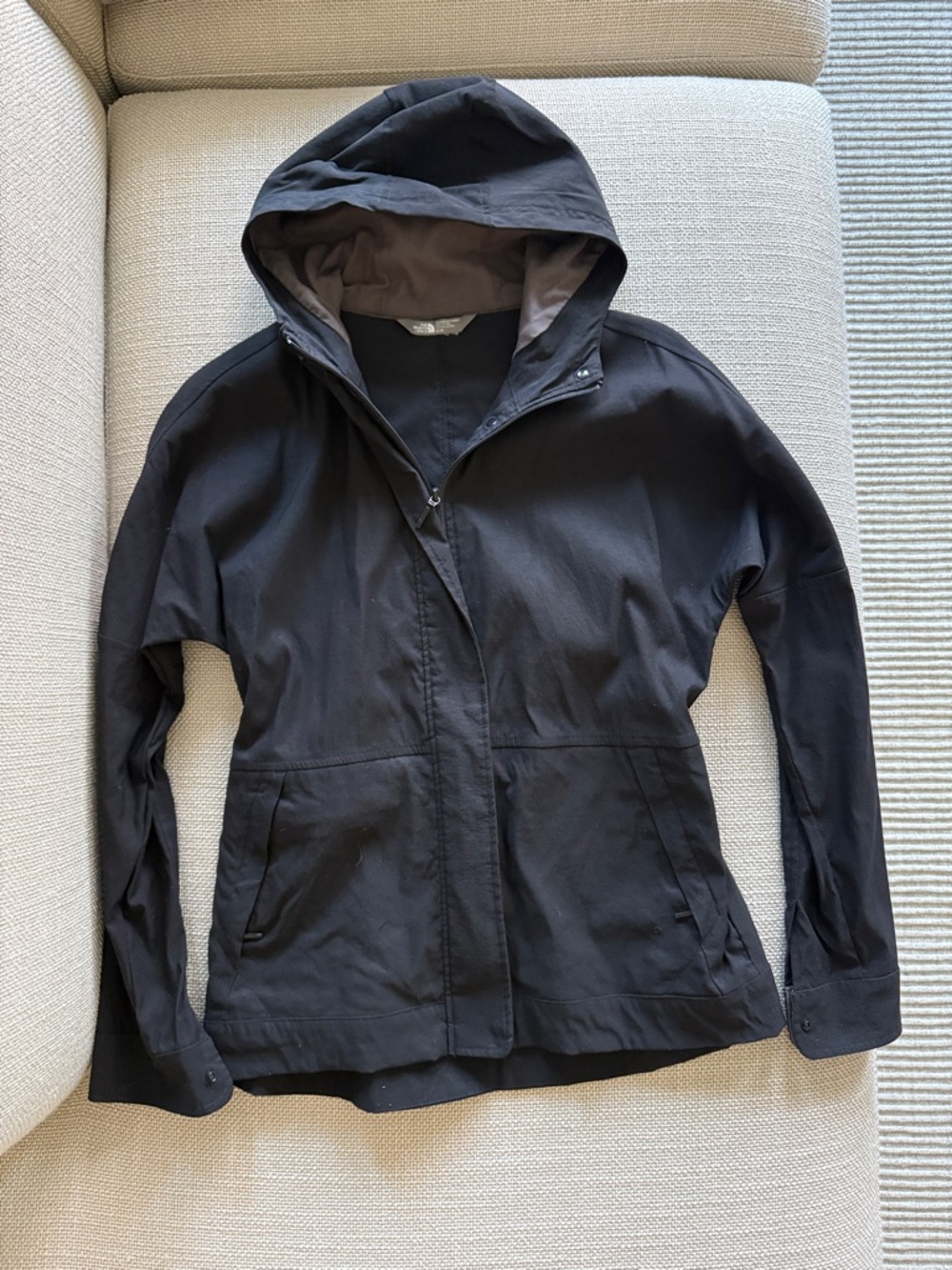 The North Face  Black Hooded Travel Jacket - Lightweight Coat